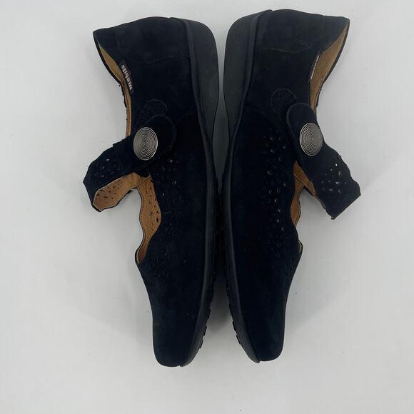 Mobil's Mephisto Mary Jane Orthopedic Nubuck Womens Shoes Sz 8.5 Black France - Picture 6 of 11